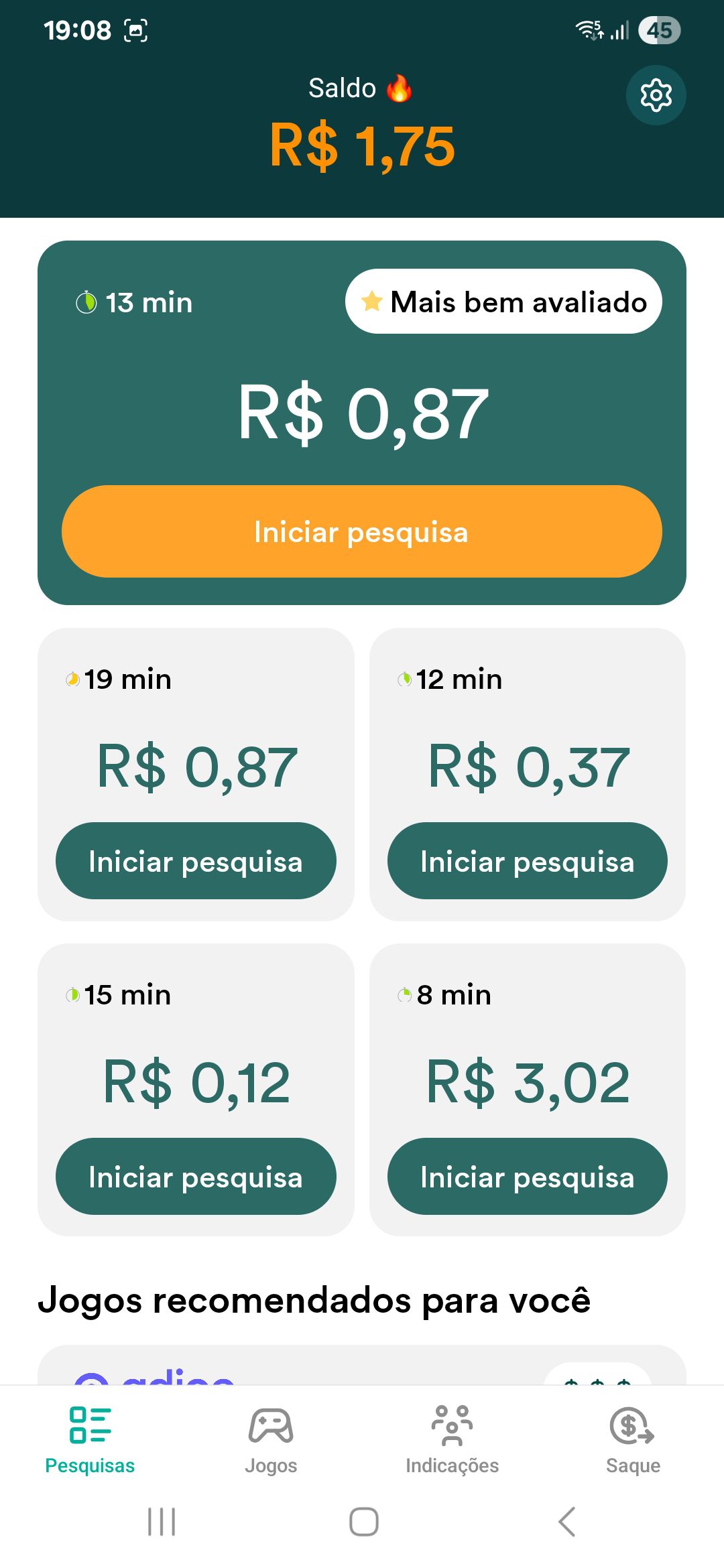 Histórico de Ganhos MultiPolls Fevereiro