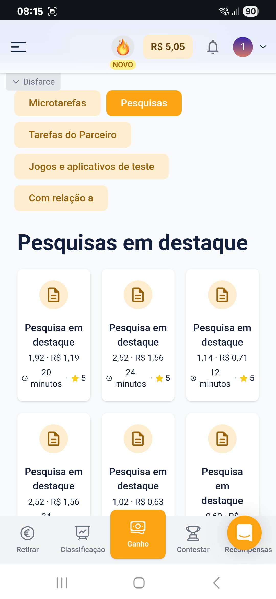 Histórico de Ganhos Fevereiro Renda Fácil Net
