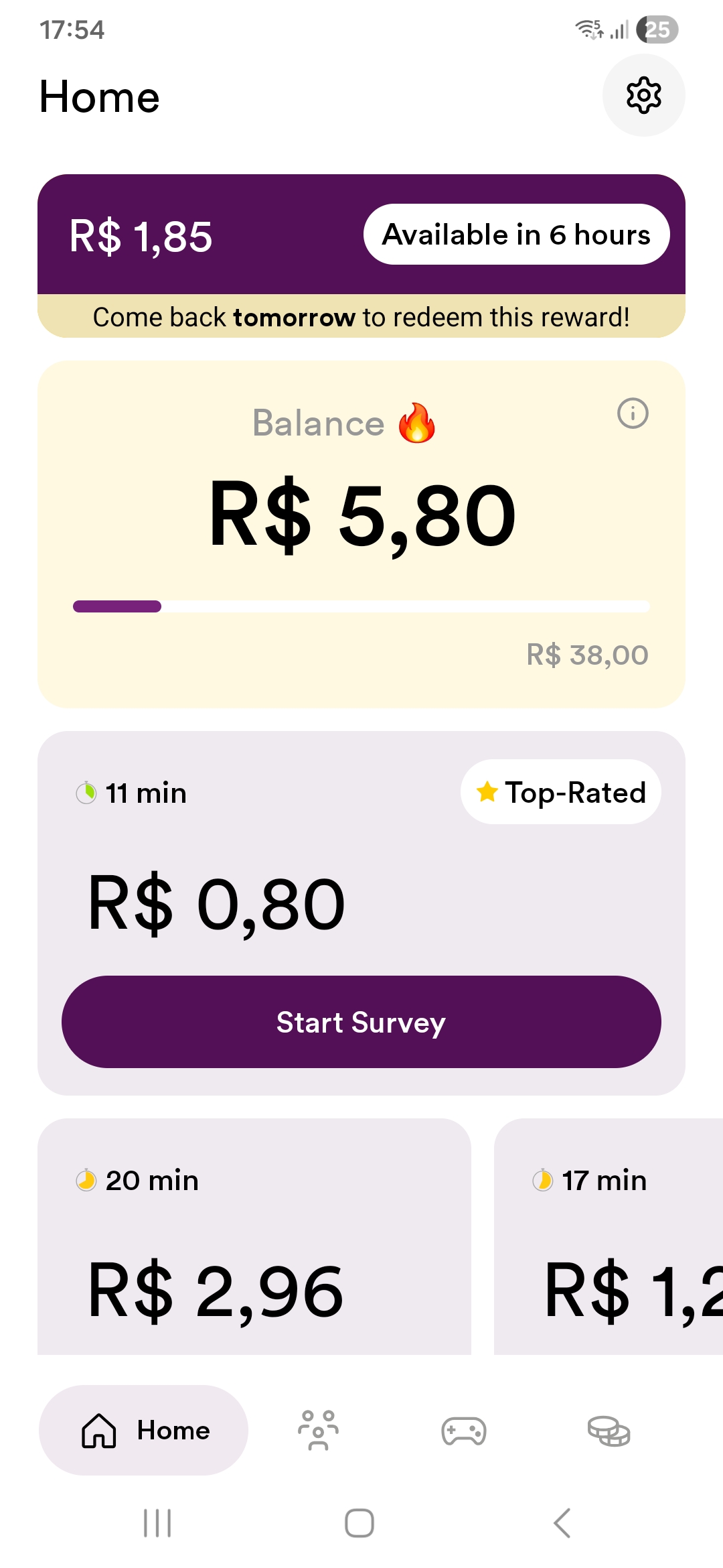 Confirmação de Saldo Golden Surveys Março