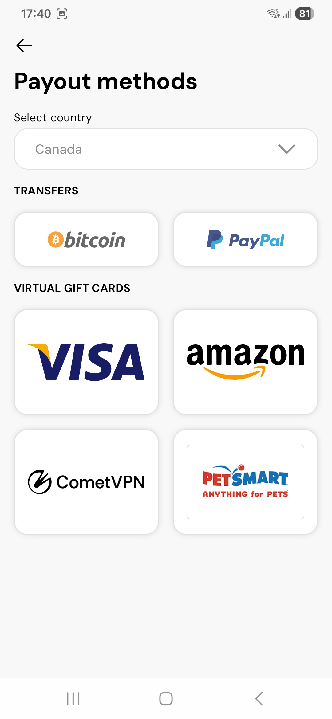 Configurações Pawns.app Renda Fácil Net