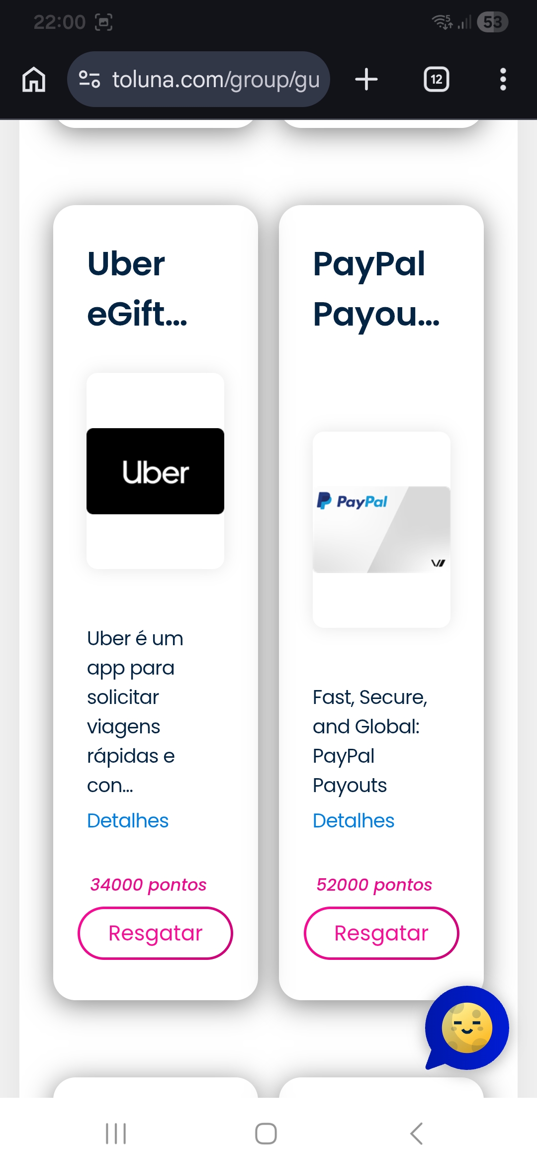 Interface de Ofertas Chrome Atualizada