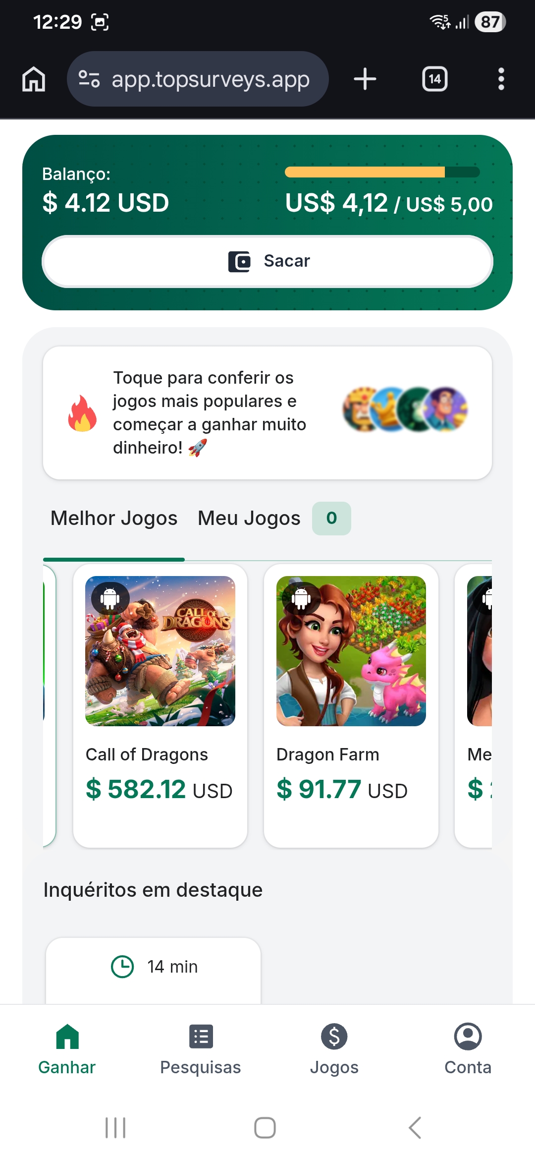Painel de Ganhos Atualizado - Renda Fácil Net