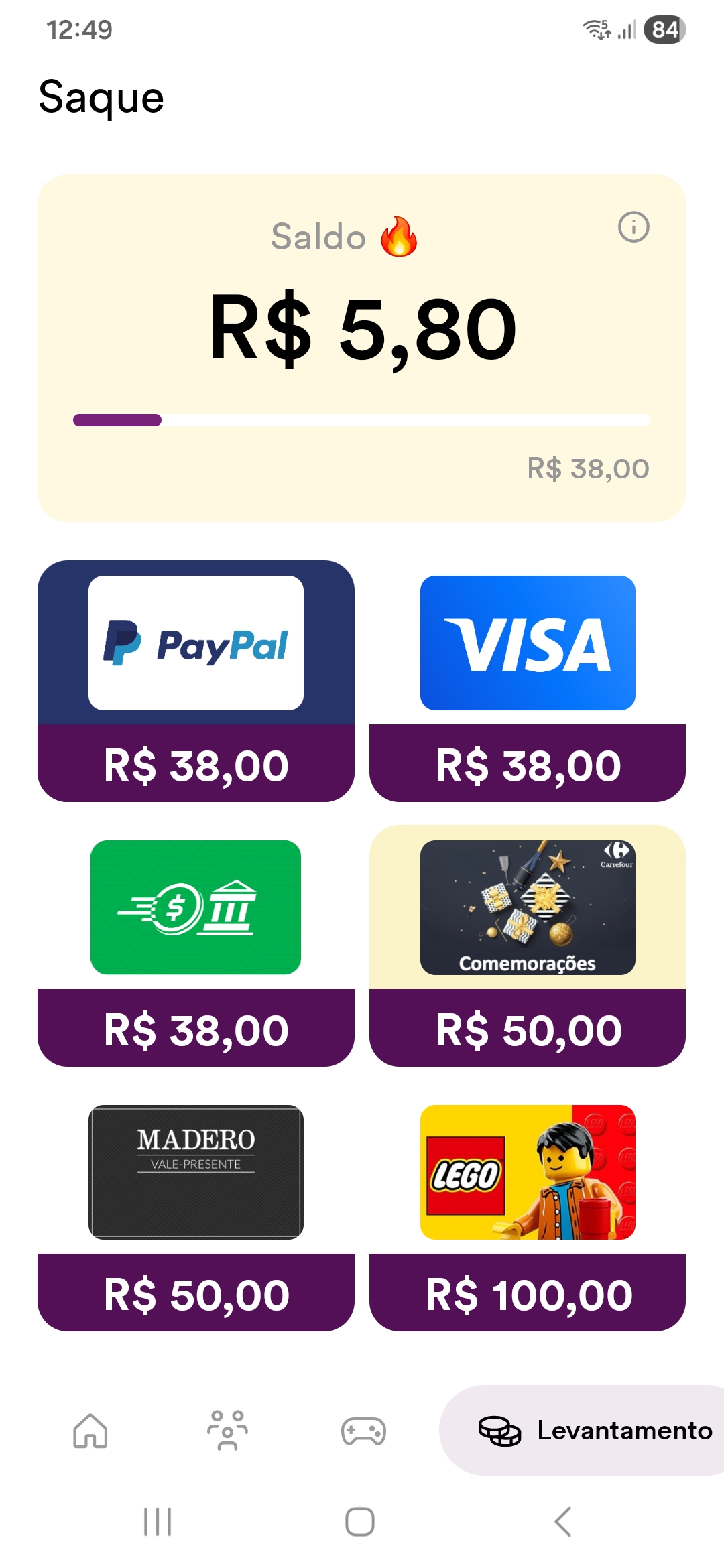 Interface Golden Surveys Atualizada Abril - Renda Fácil Net
