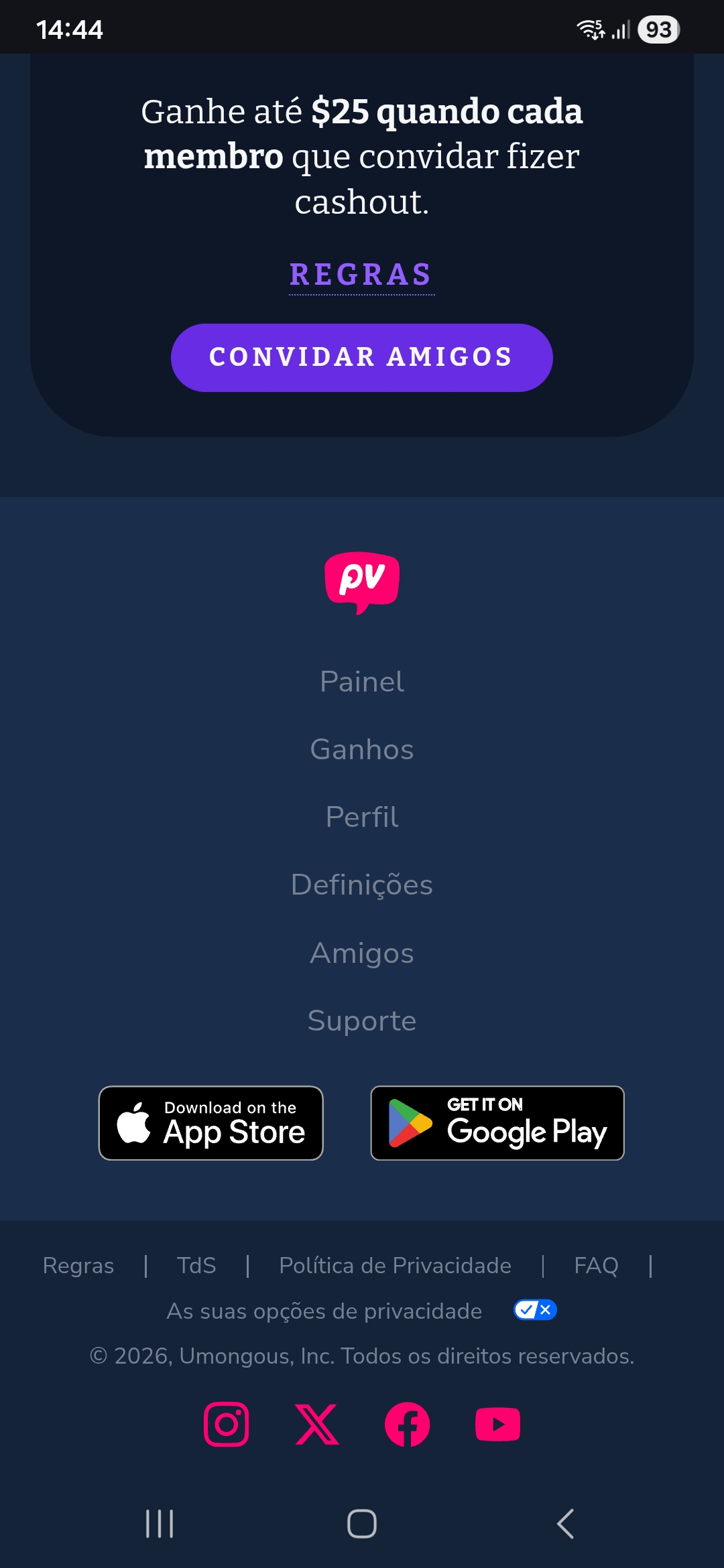Histórico de Ganhos Fevereiro Renda Fácil Net