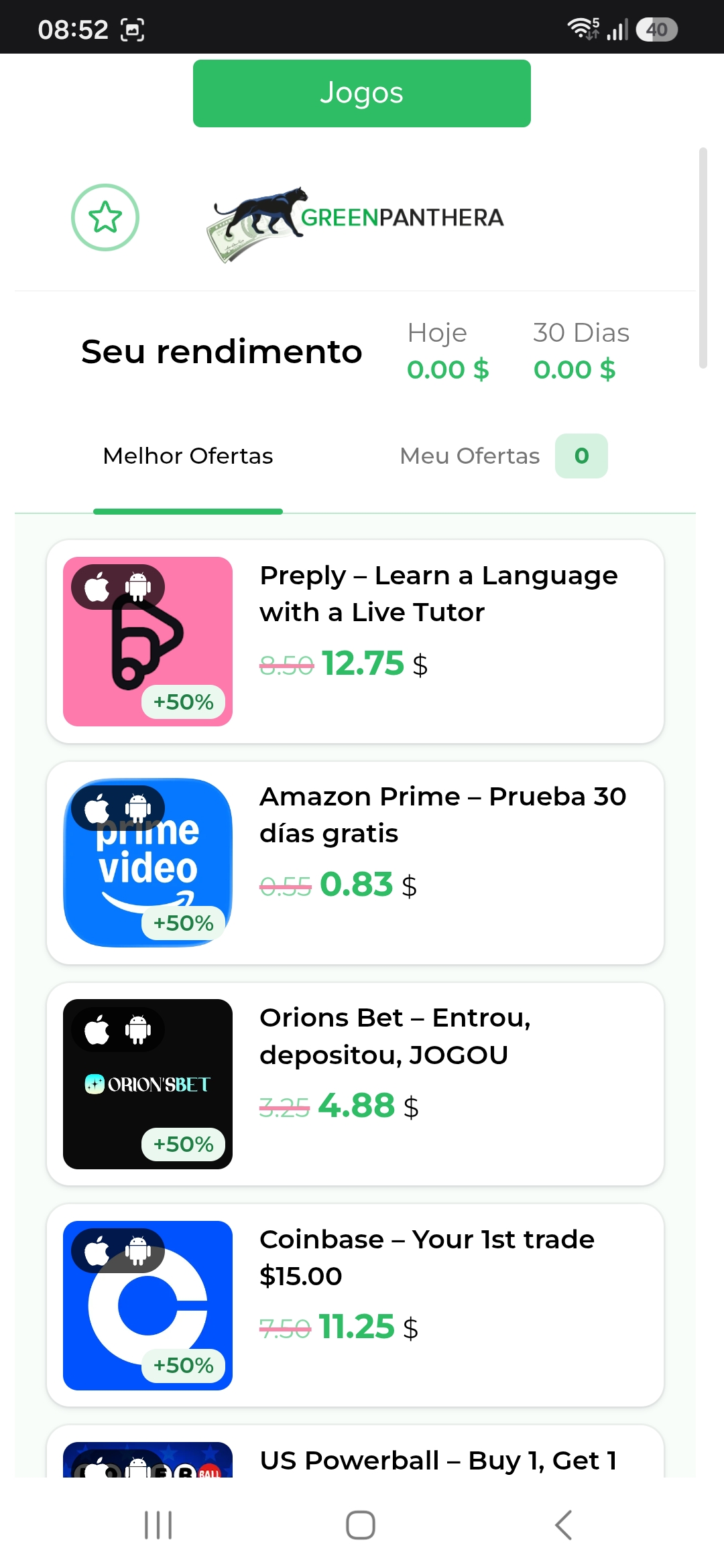 Painel de Saldo Chrome Renda Fácil Net