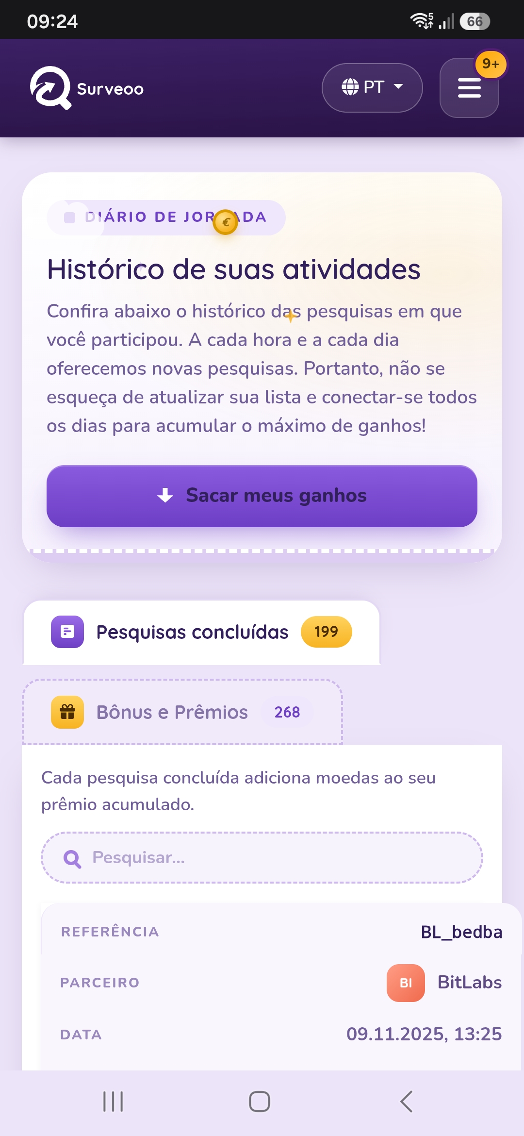 Minha experiência pessoal com Surveoo